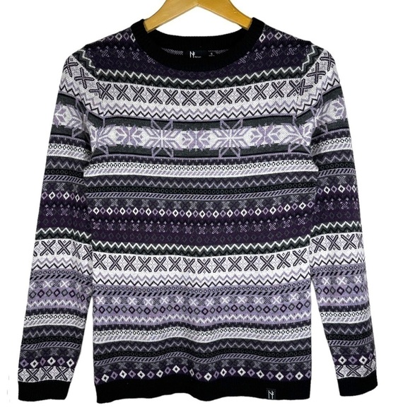 Neve Designs Zoe Crewneck Apres Ski Nordic Sweater S - Picture 2 of 8